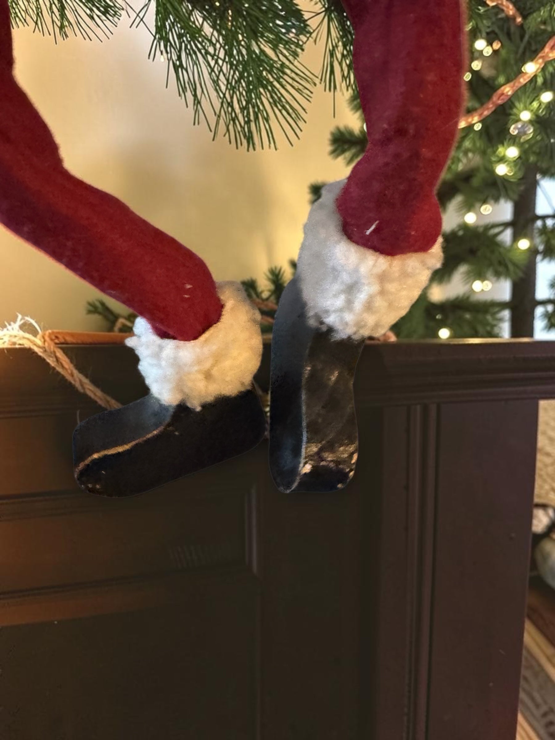 Posable Holiday Santa Claus Shelf Sitter Decoration
