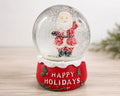 Festive Santa Claus Holiday Snow Globe Decoration
