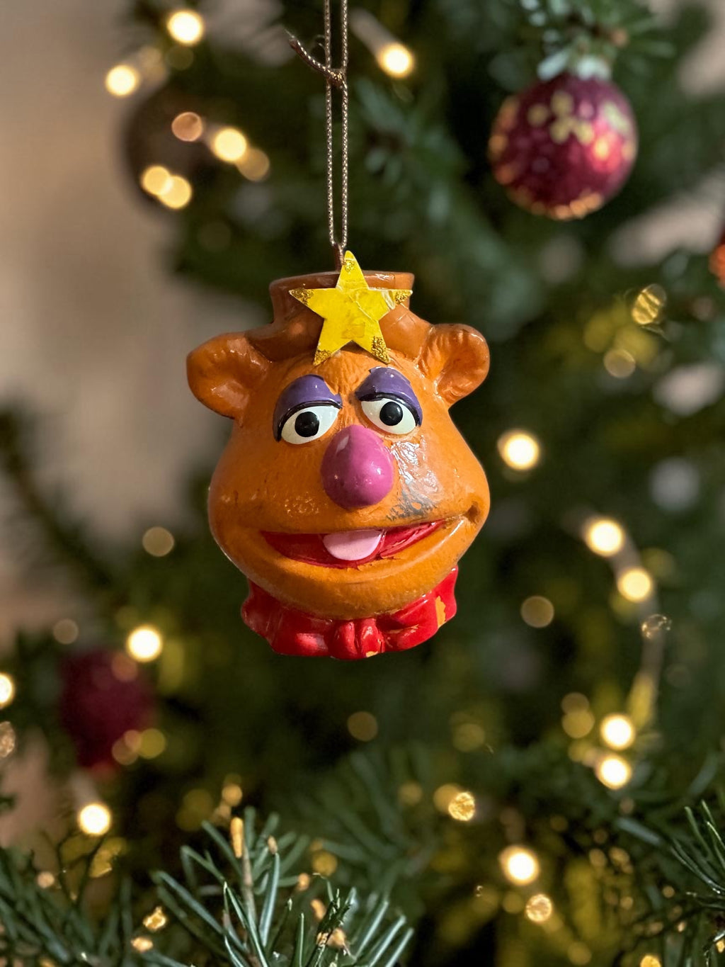 Fozzie Bear Muppet Holiday Ornament Decoration
