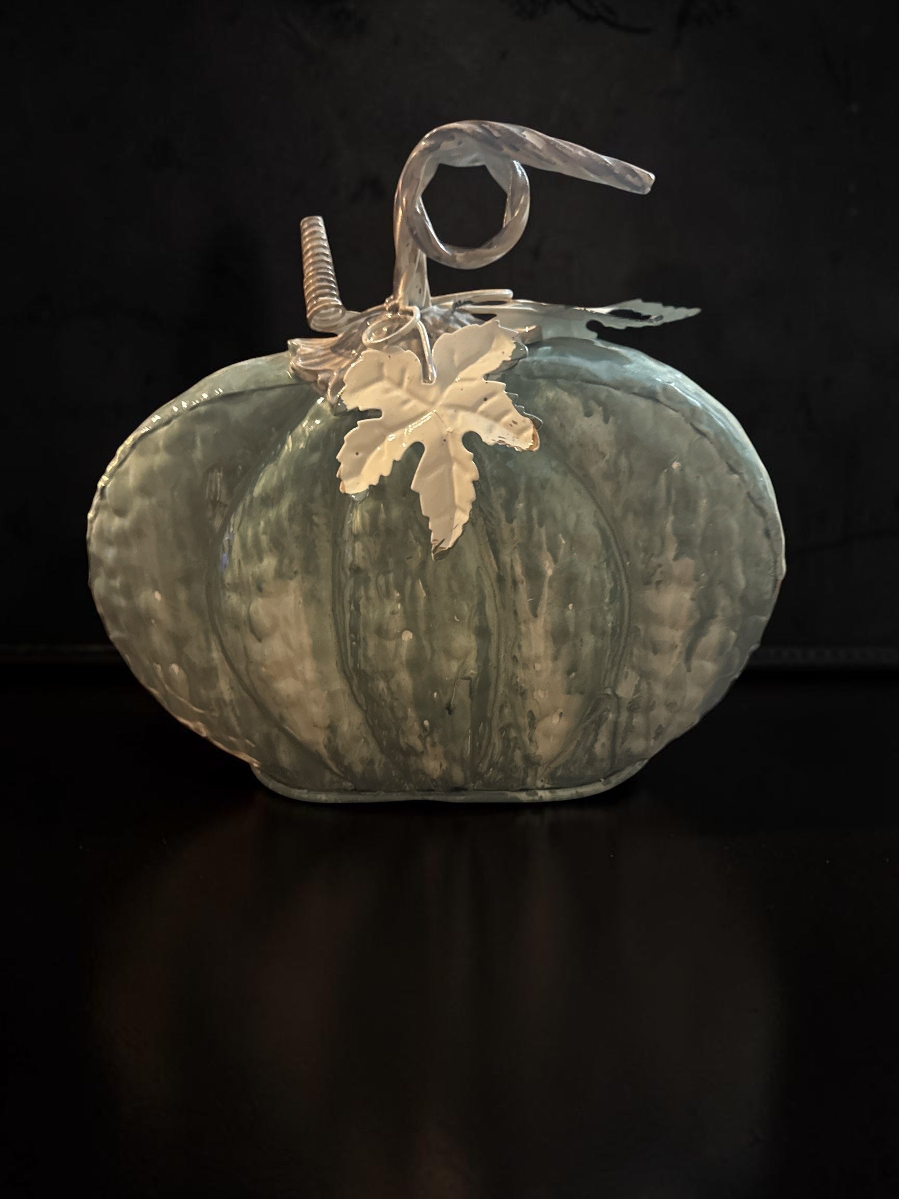 Decorative Metal Pumpkin Tabletop Ornament