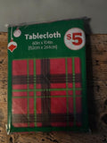 Holiday Plaid Pattern Rectangular Tablecloth