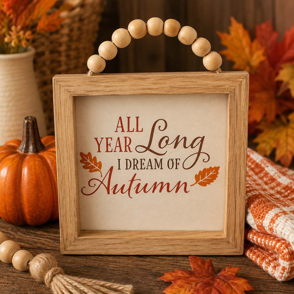 All Year Long I Dream of Autumn – 3-Piece Fall Décor Bundle