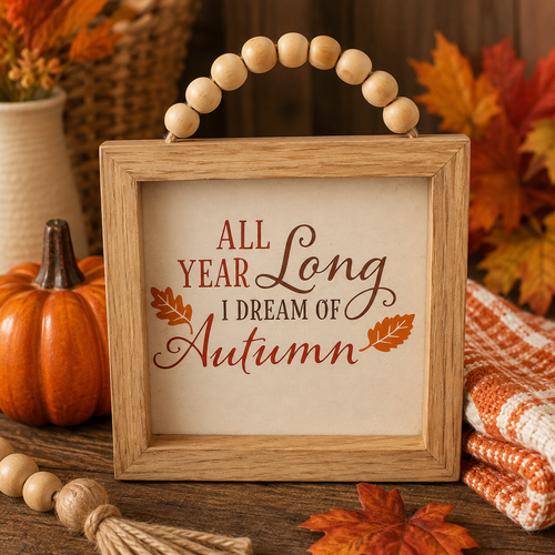 All Year Long I Dream of Autumn – 3-Piece Fall Décor Bundle