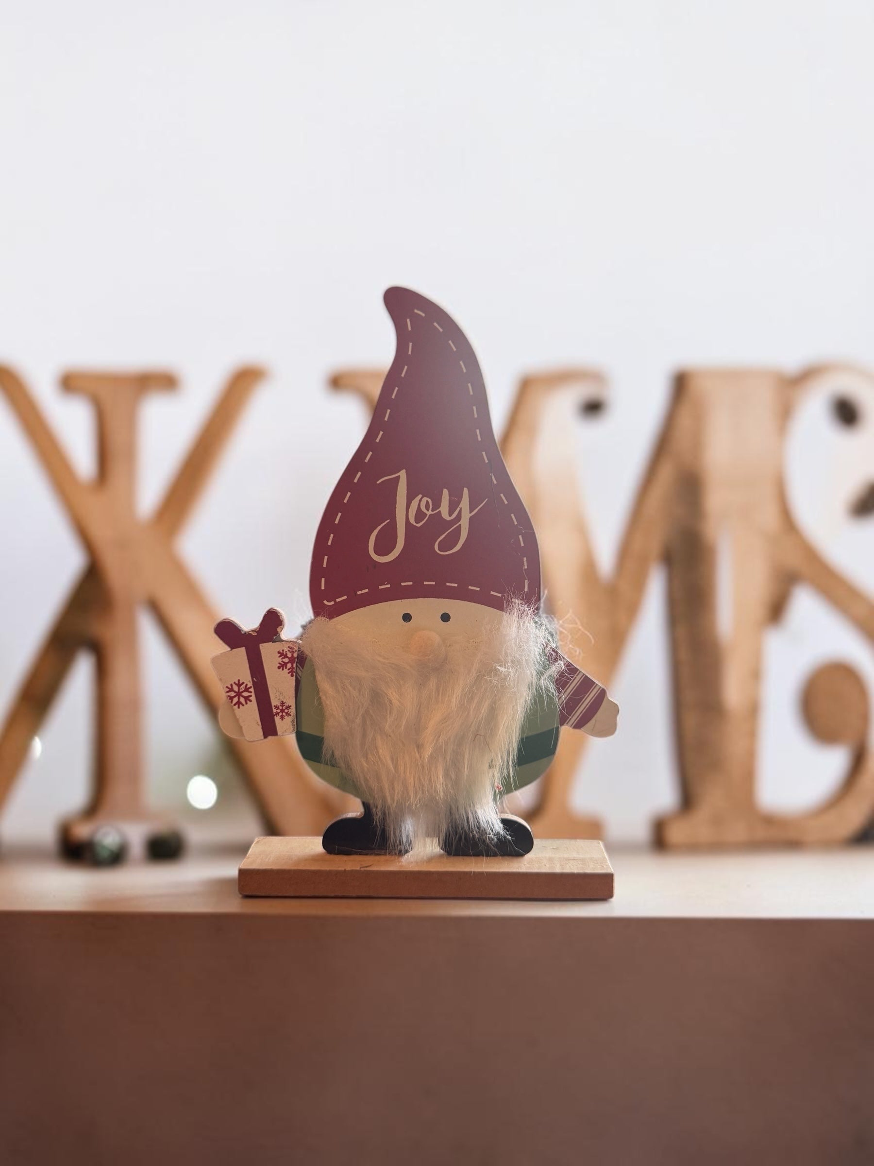 Decorative Holiday Gnome Tabletop Ornament