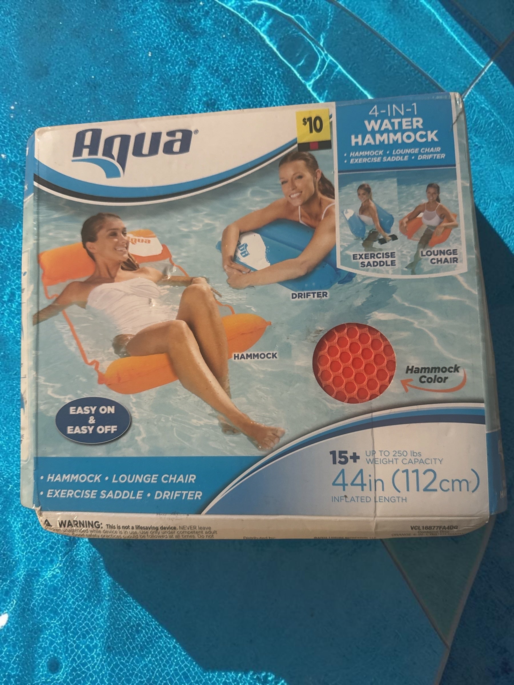 Aqua Four In One Multi Purpose Water Hammock Pool Float