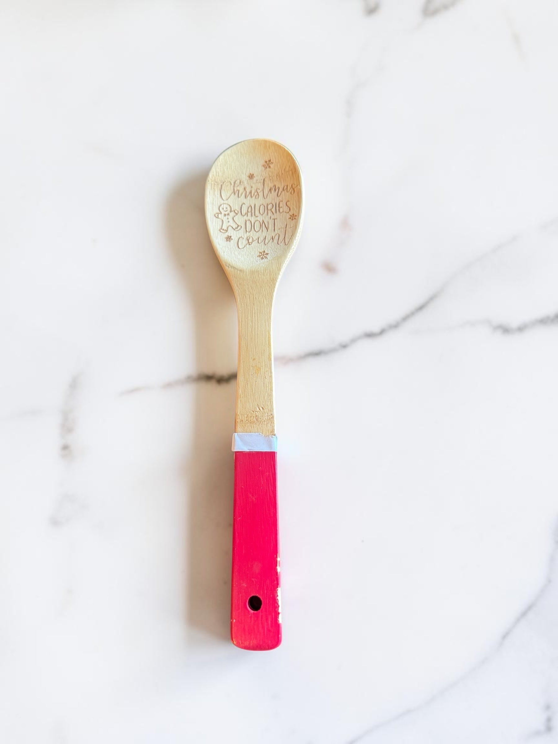 Decorative Engraved Wooden Kitchen Cooking Spoon