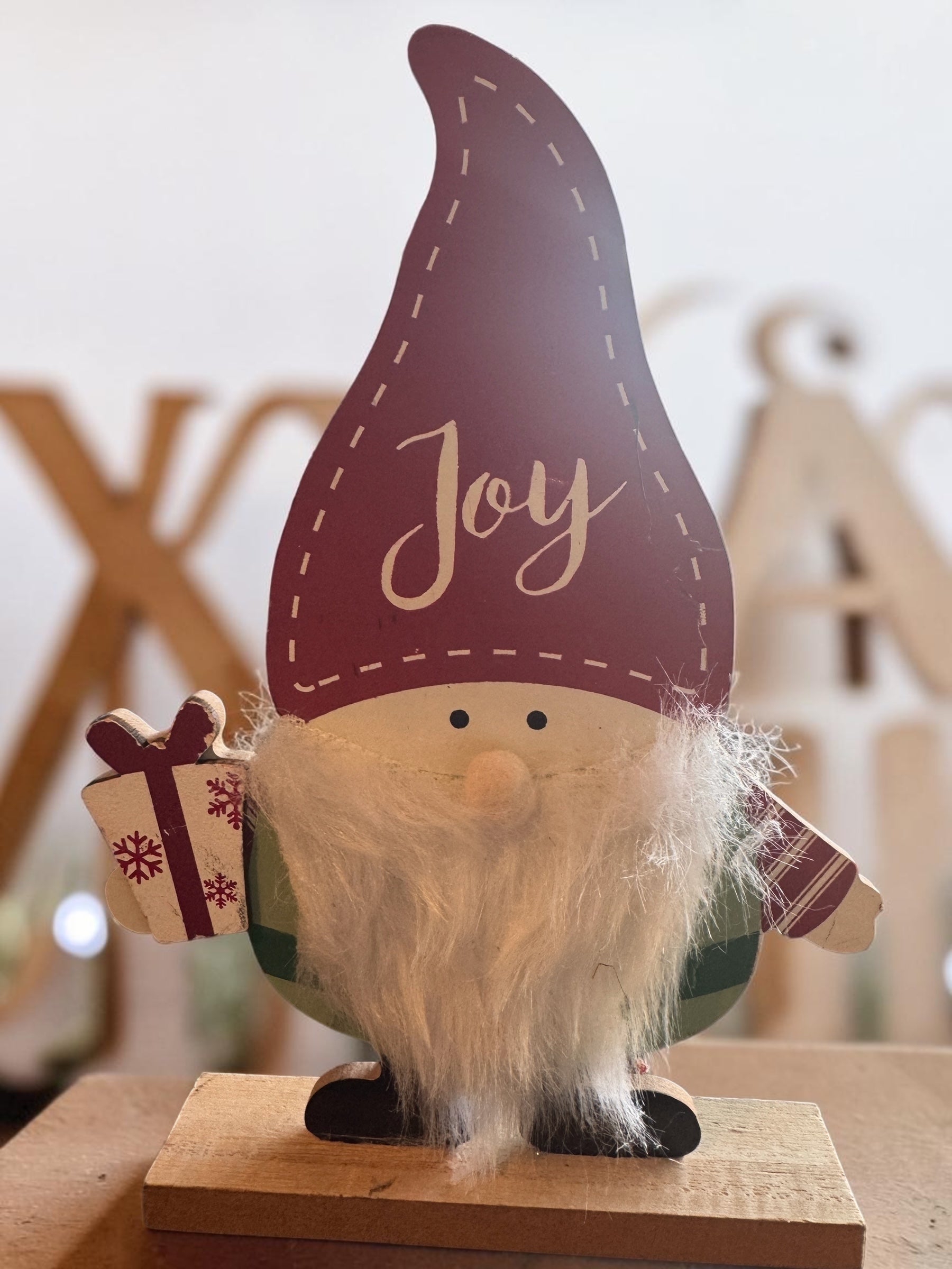 Decorative Holiday Gnome Tabletop Ornament