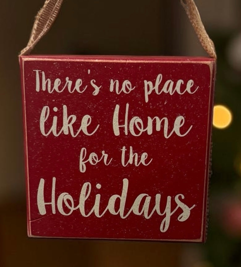 Decorative Holiday Wooden Wall Hanging Sign