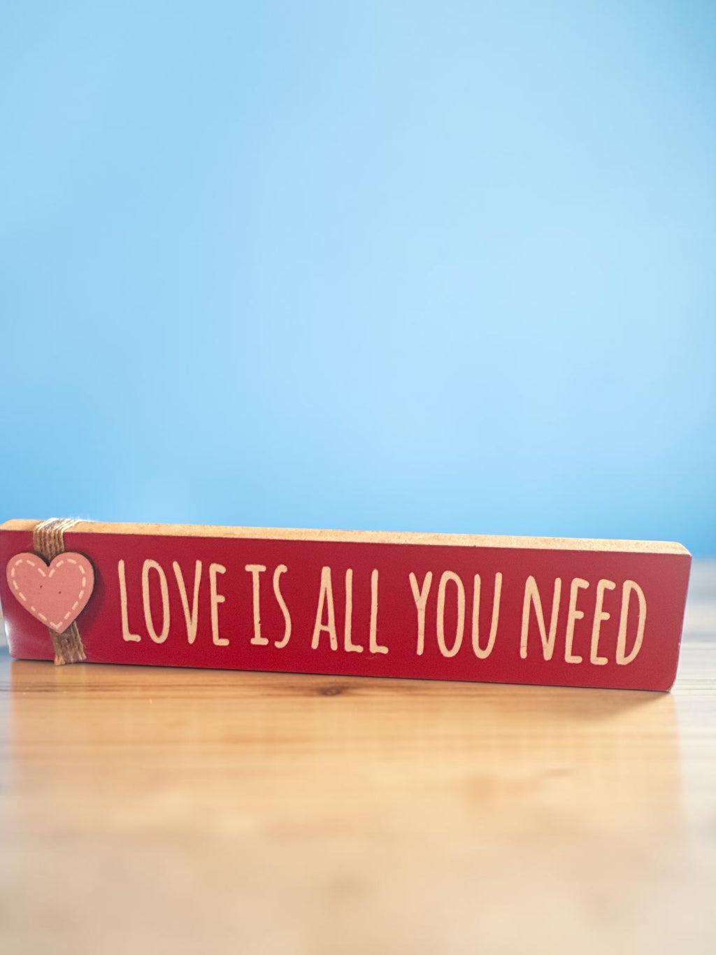 Decorative Valentine Heart and Sentiment Tabletop Signs
