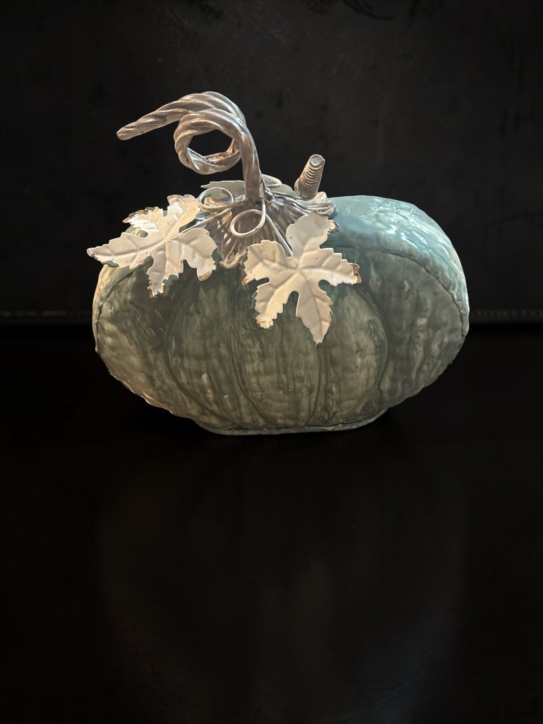 Decorative Metal Pumpkin Tabletop Ornament