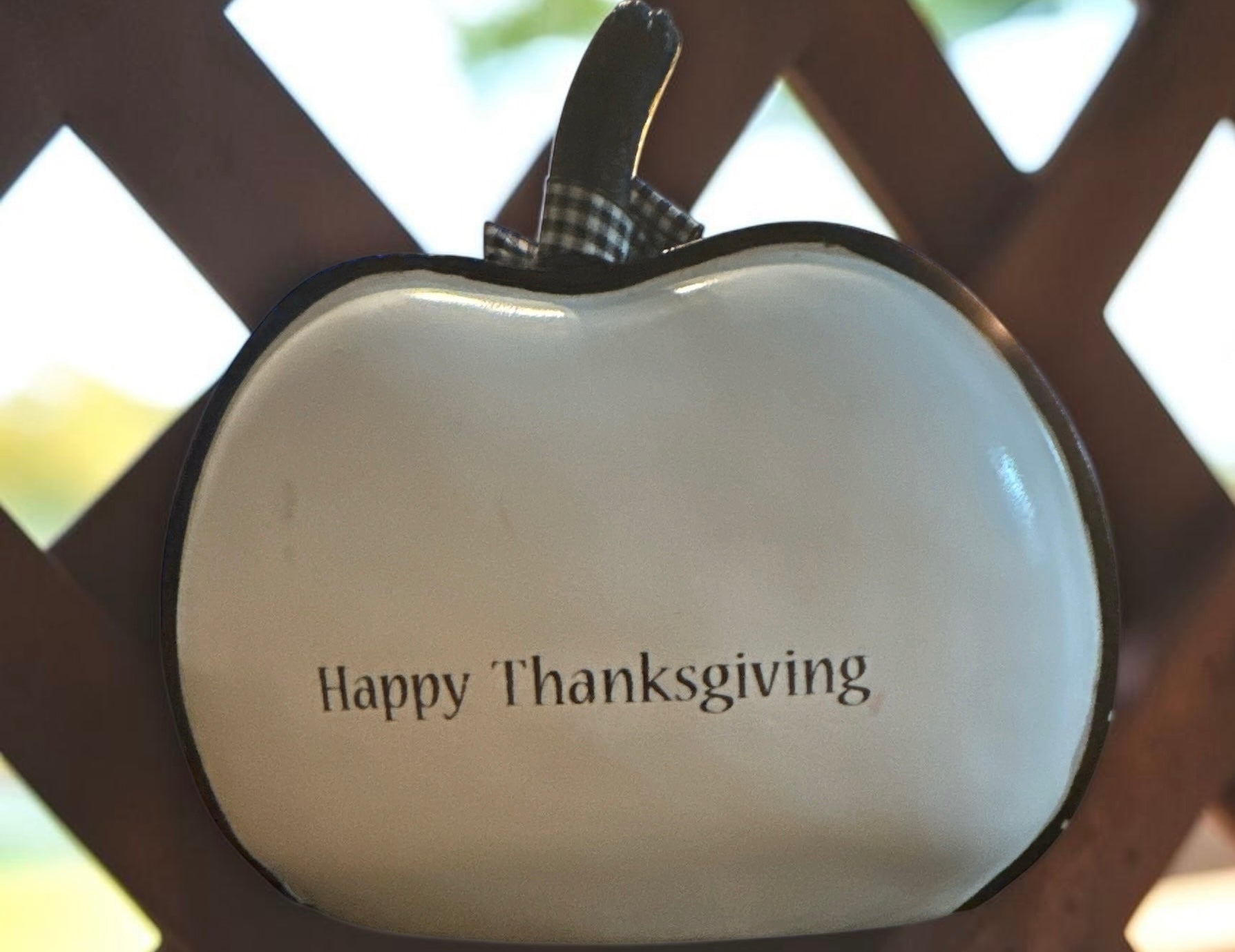 Decorative Harvest Blessing Pumpkin Tabletop Ornament