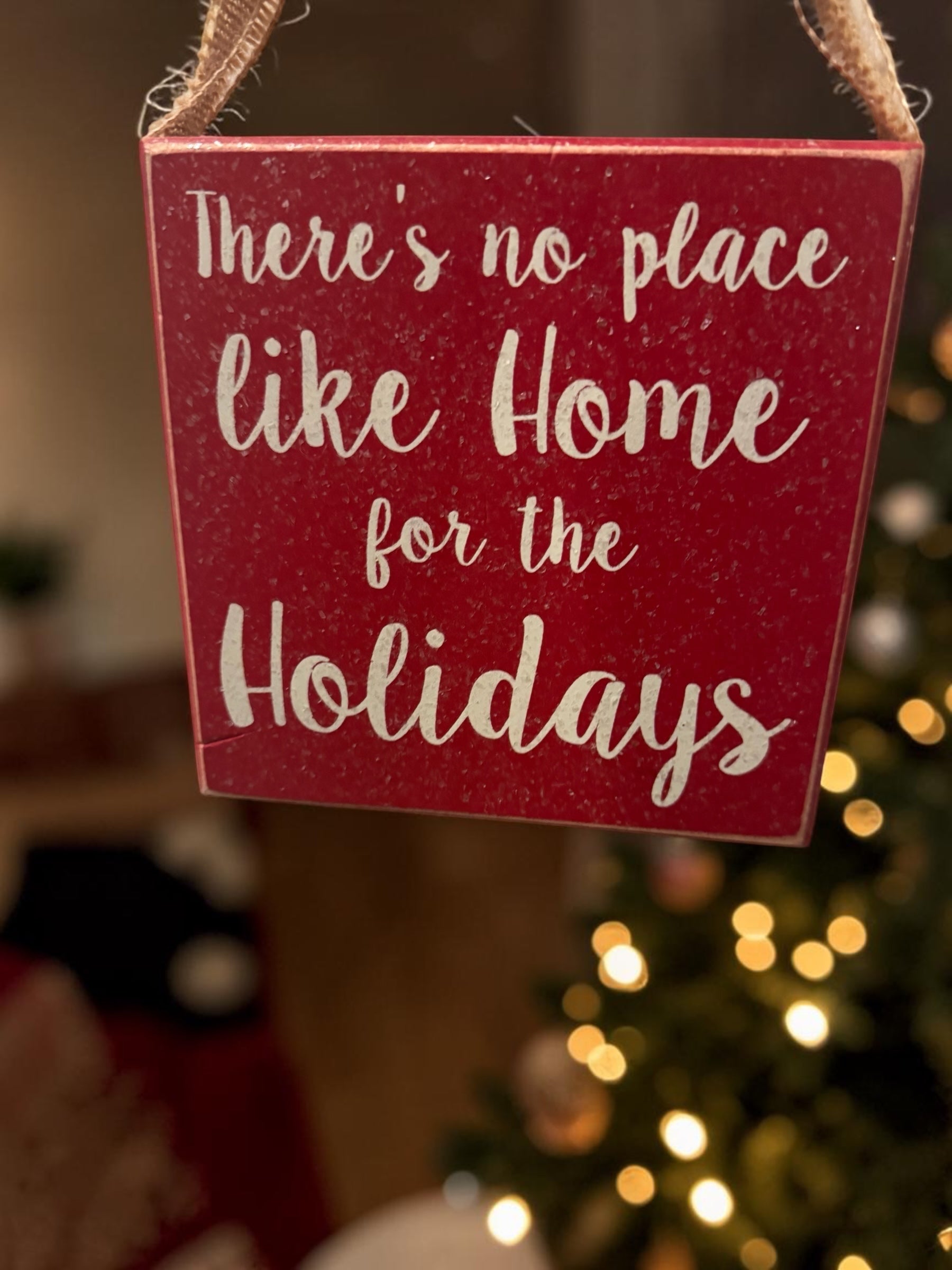 Decorative Holiday Wooden Wall Hanging Sign