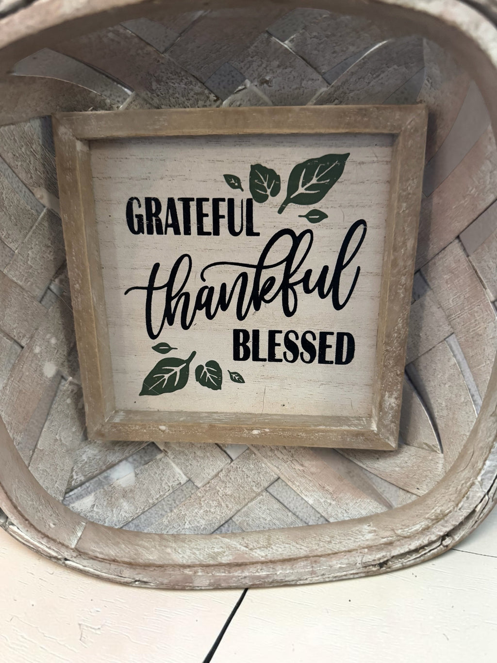 Decorative Woven Basket Wall Hanging Sign