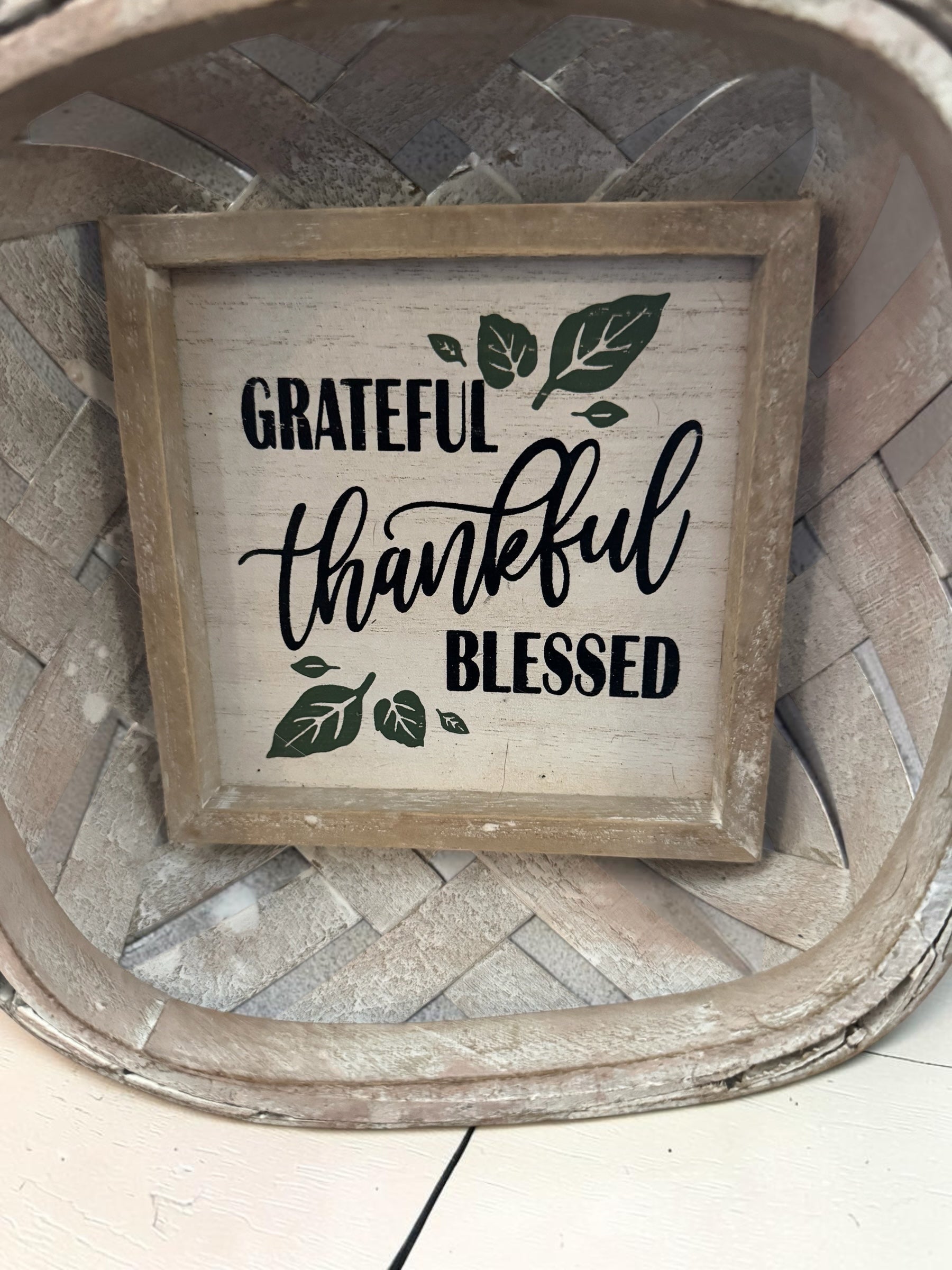 Decorative Woven Basket Wall Hanging Sign