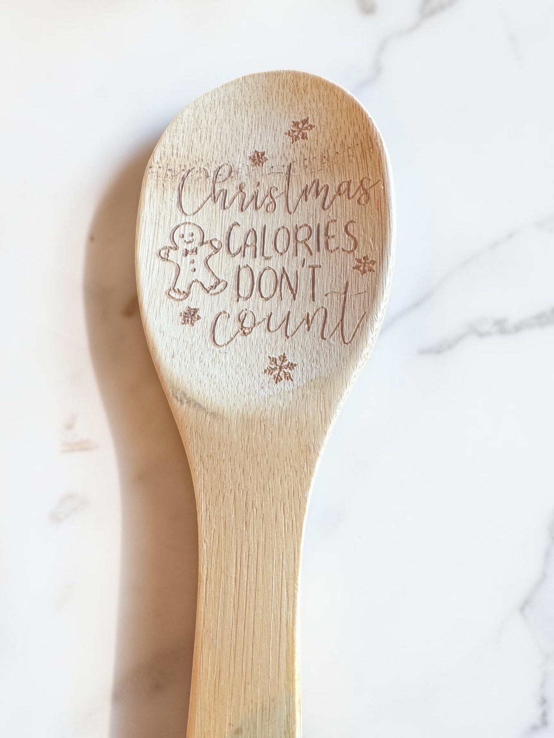 Decorative Engraved Wooden Kitchen Cooking Spoon