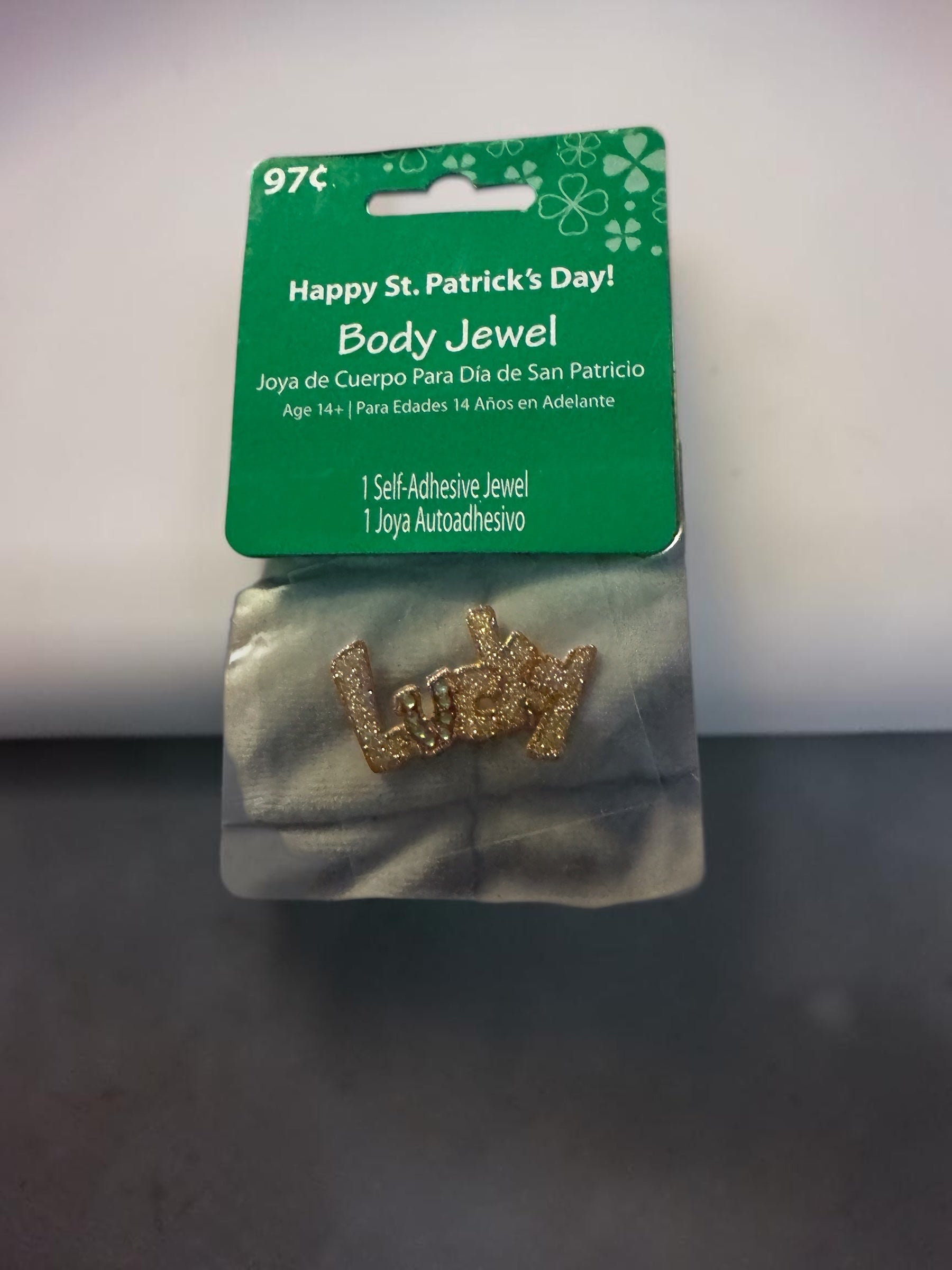 St. Patrick's Day Decorative Body Jewel Accessory