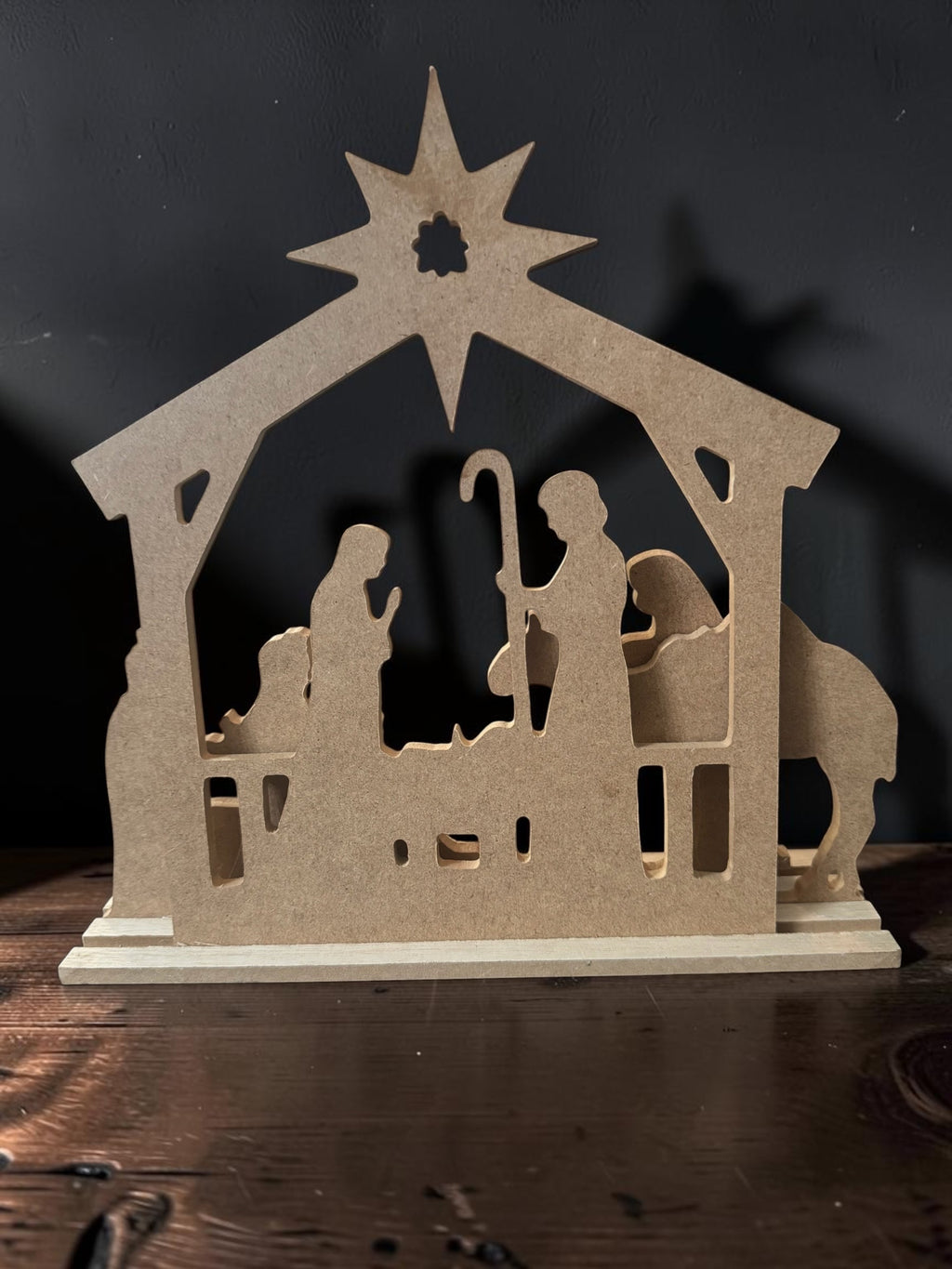 Decorative Wooden Nativity Scene