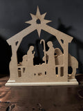 Decorative Wooden Nativity Scene
