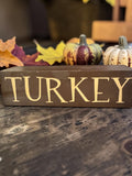 Decorative Wooden Turkey Tabletop Sign