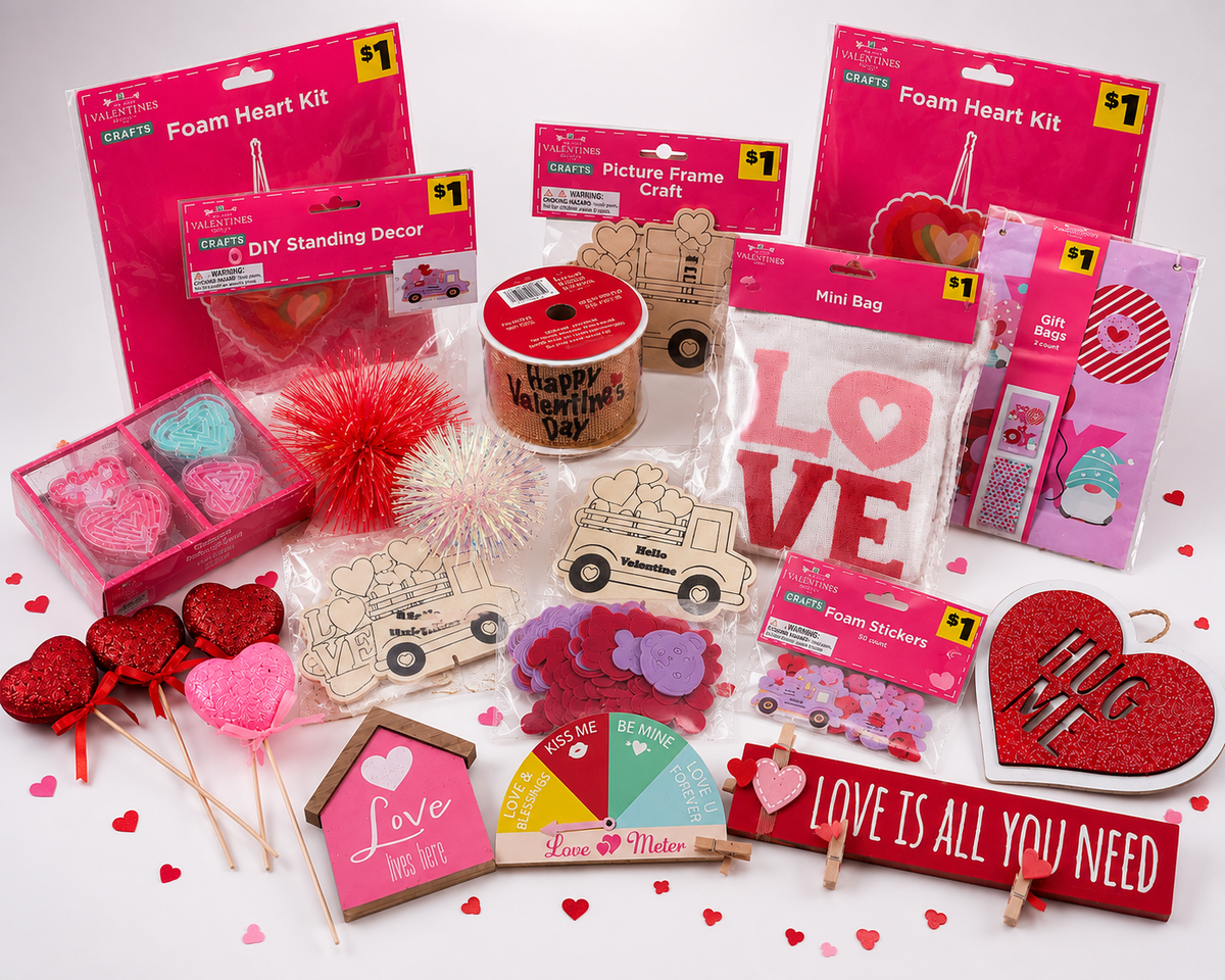 Valentine’s Day Mega Craft & Décor Bundle – 20+ Piece Love & DIY Collection - product photo 1
