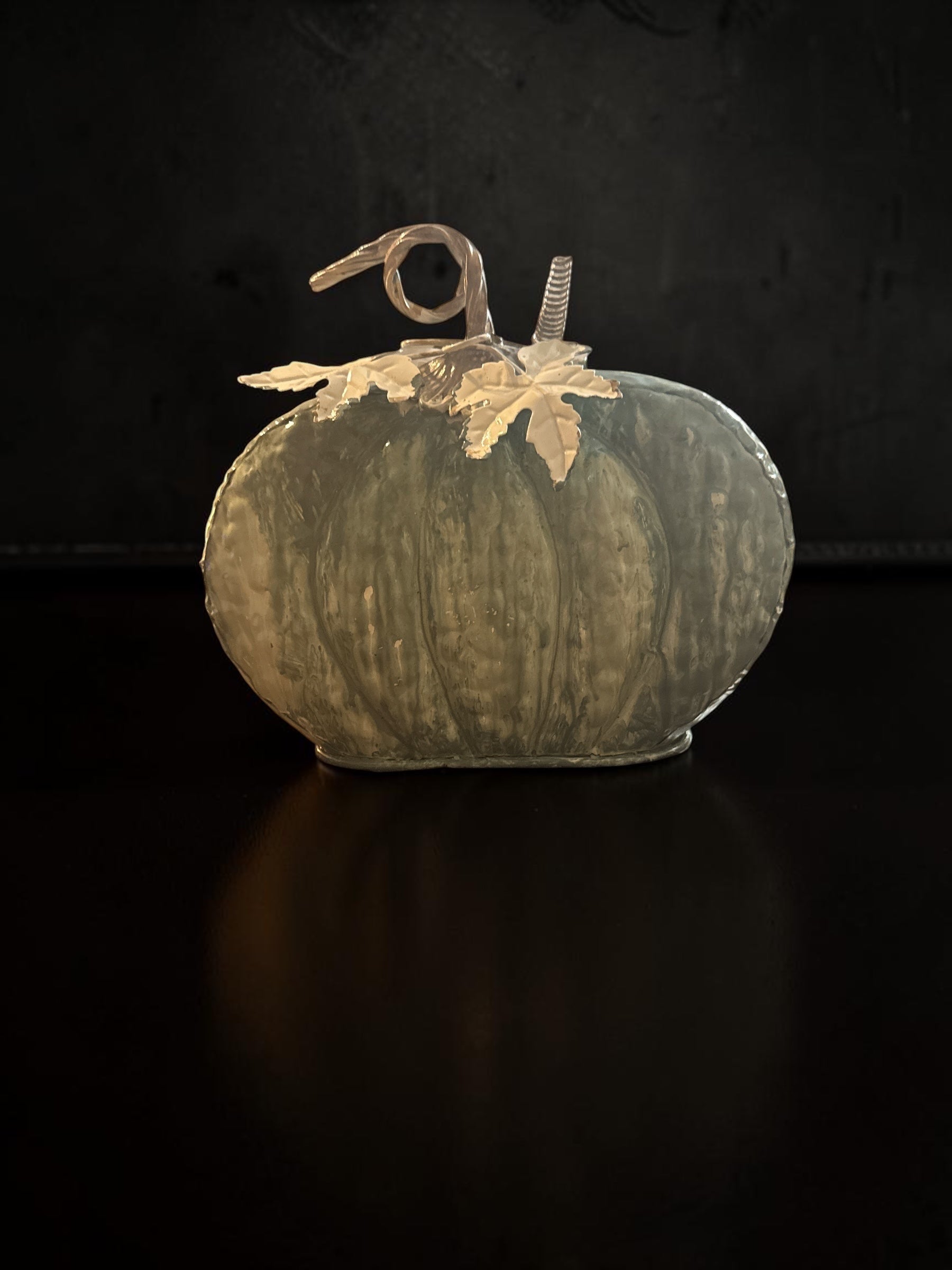Decorative Metal Pumpkin Tabletop Ornament