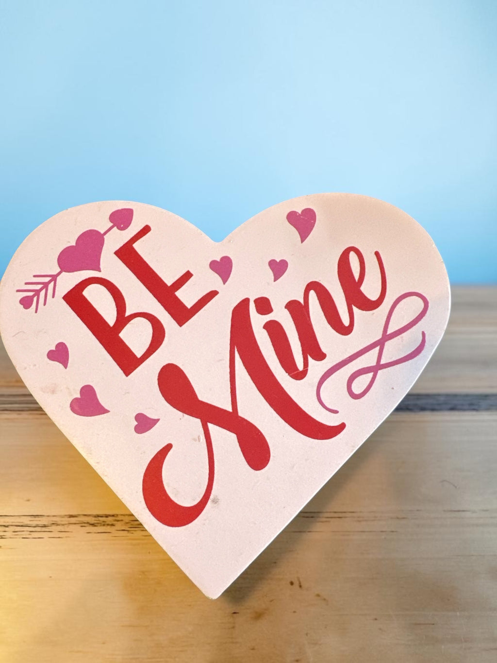 Decorative Valentine Heart and Sentiment Tabletop Signs