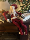 Posable Holiday Santa Claus Shelf Sitter Decoration