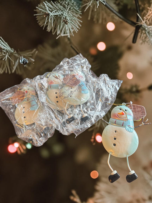 Country Side Products Metal Snowman Holiday Ornament