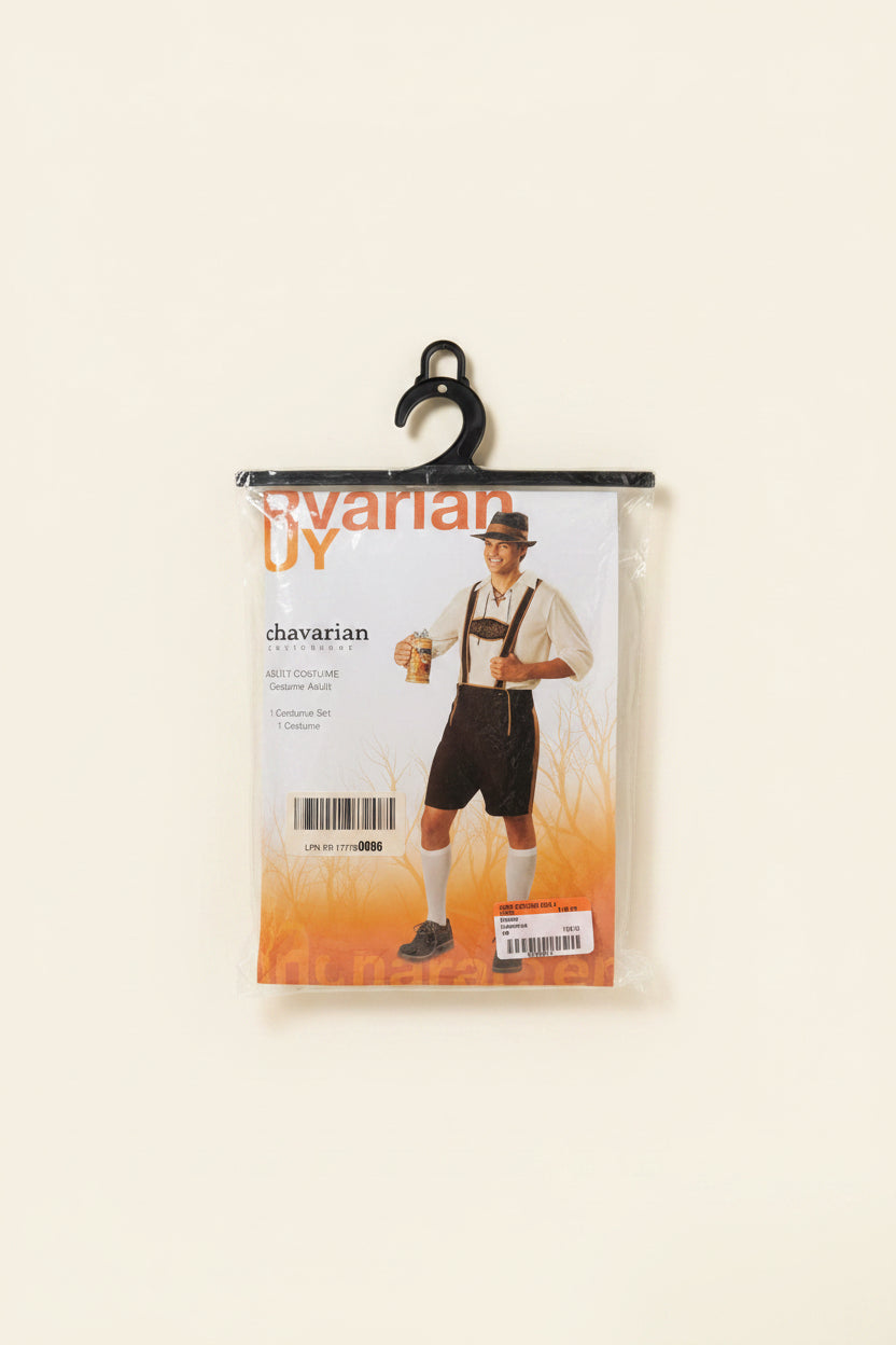 Men's Bavarian Costume packaged set original packaging front view
