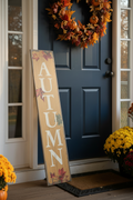 Vertical Autumn Seasonal Decorative Wall Sign