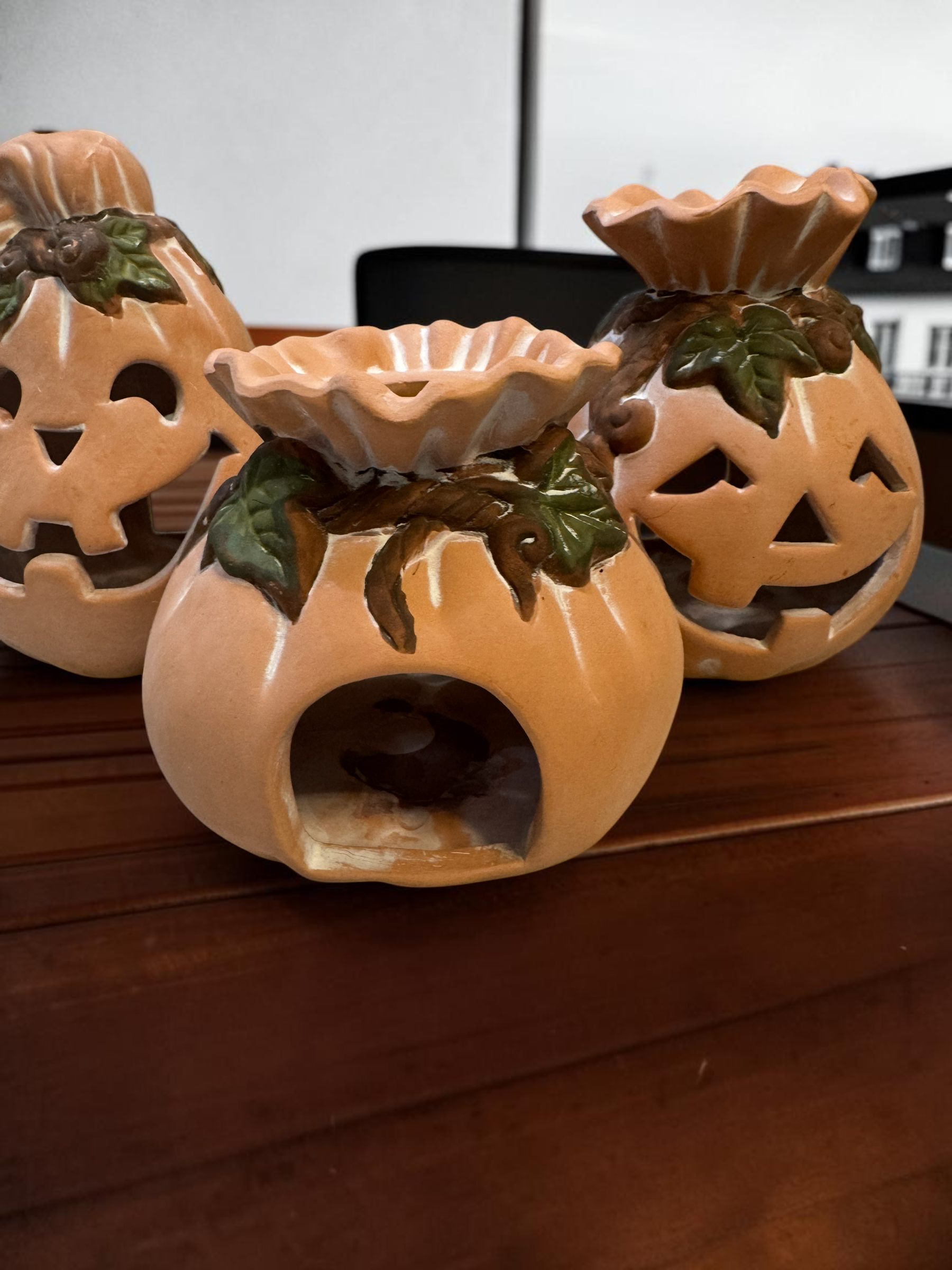 Decorative Ceramic Pumpkin Shaped Wax Melt Warmers