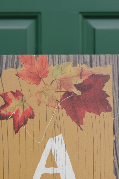 Vertical Autumn Seasonal Decorative Wall Sign