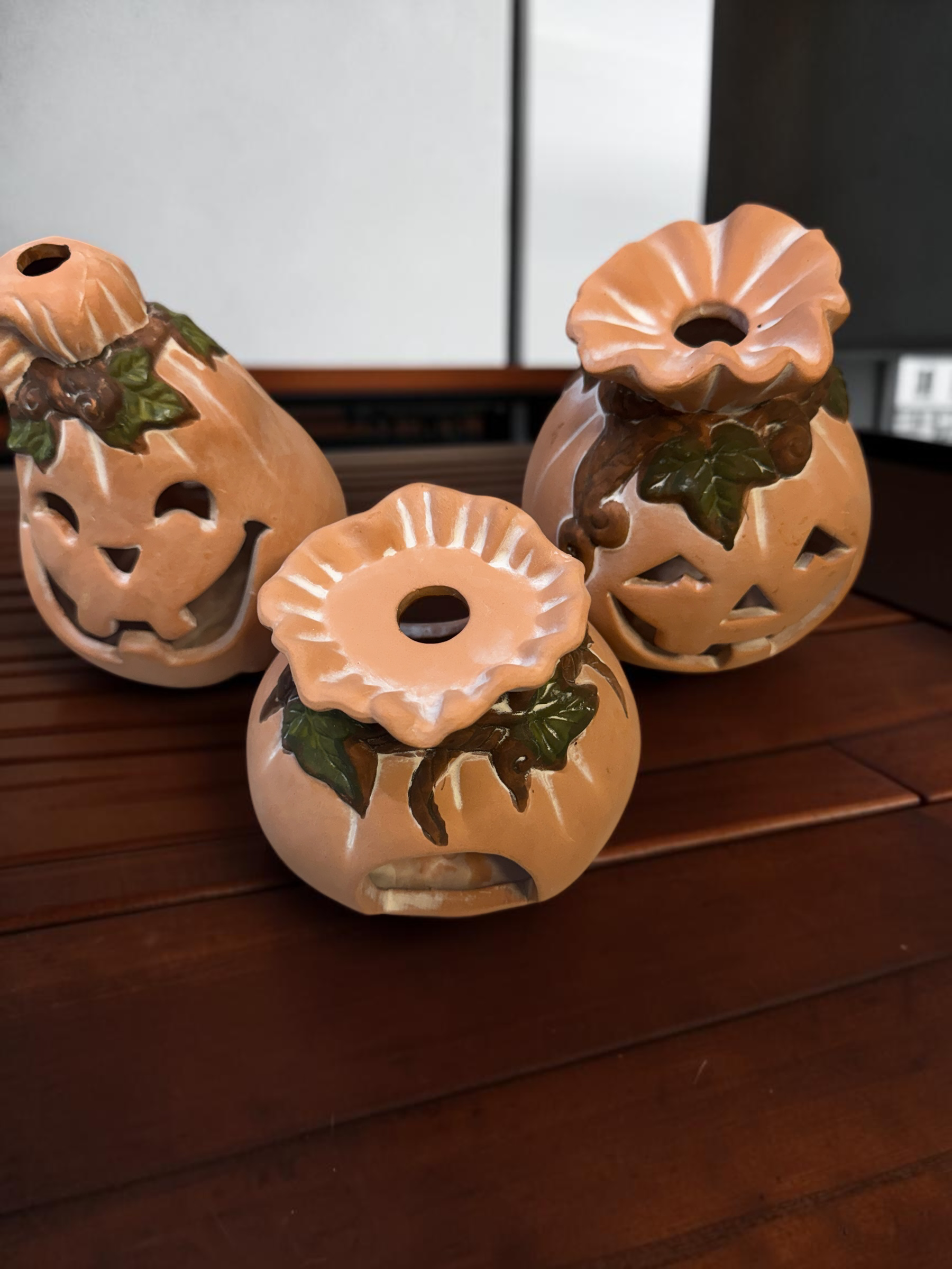Decorative Ceramic Pumpkin Shaped Wax Melt Warmers