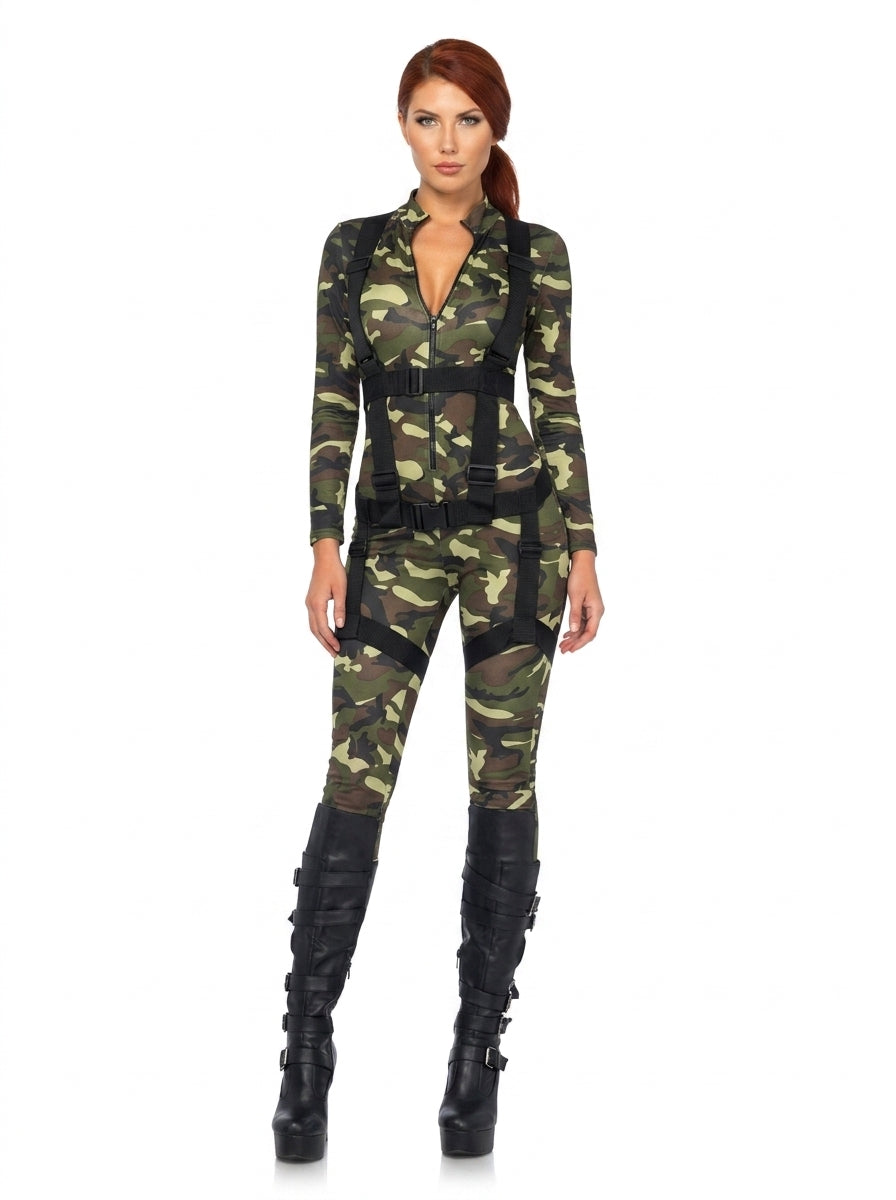 Leg Avenue Pretty Paratrooper 2-Piece Costume on model studio shot