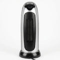 Optimus H-7317 ceramic tower space heater on pure white background